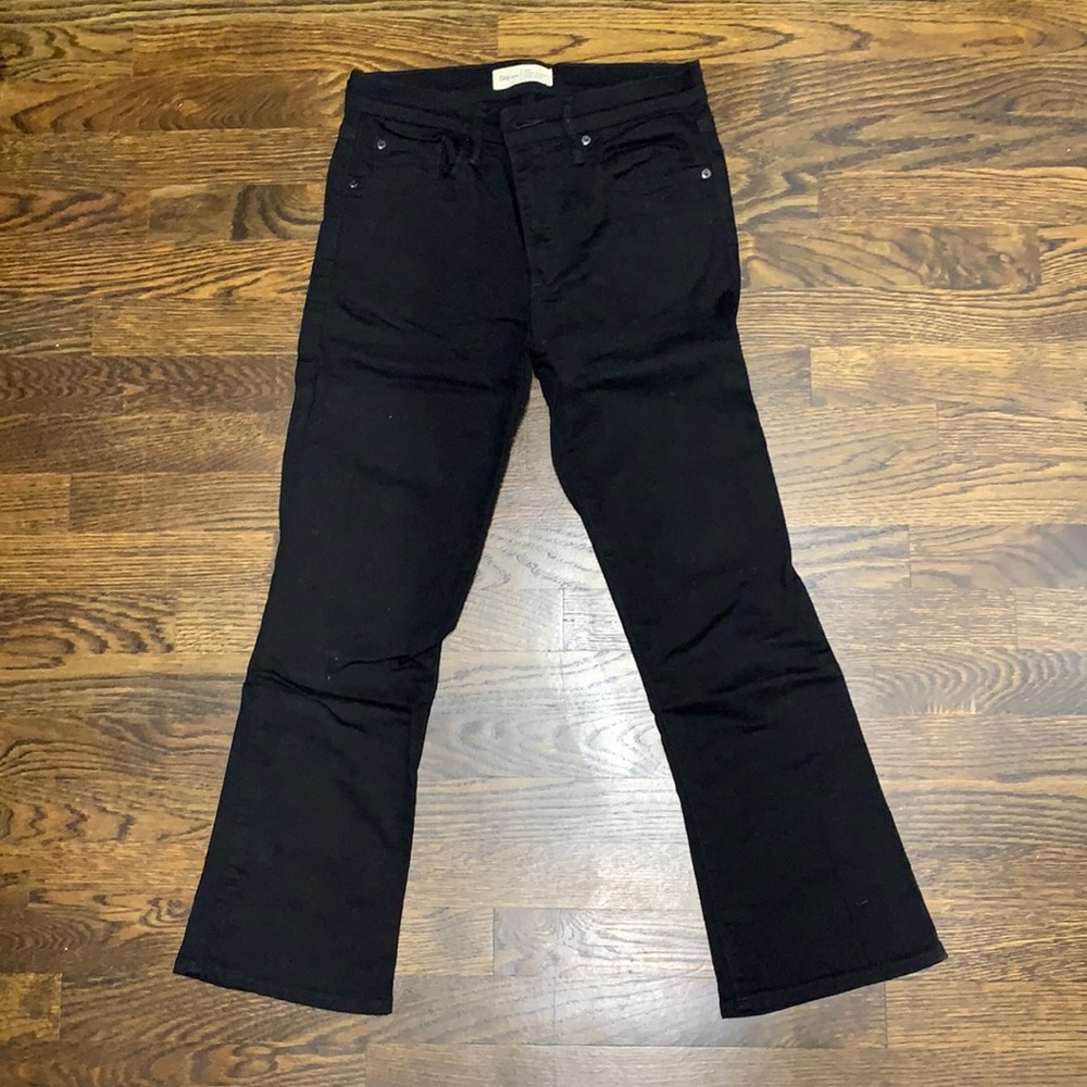 GAP Crop Flare High Rise Jeans in Black